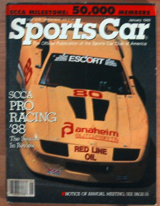 SPORTS CAR 1989 JAN - '88 SEASON RECAPS/STANDINGS